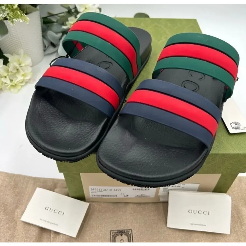 Men’s Gucci, Agrado double strap sandals size 11, made in Italy